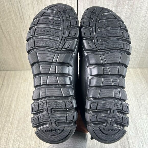Reebok Sublite Cushion Composite Safety Toe Black Work Sneaker Shoe Mens Size 8